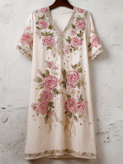 A Vintage Style Dress with Delicate Timeless Details