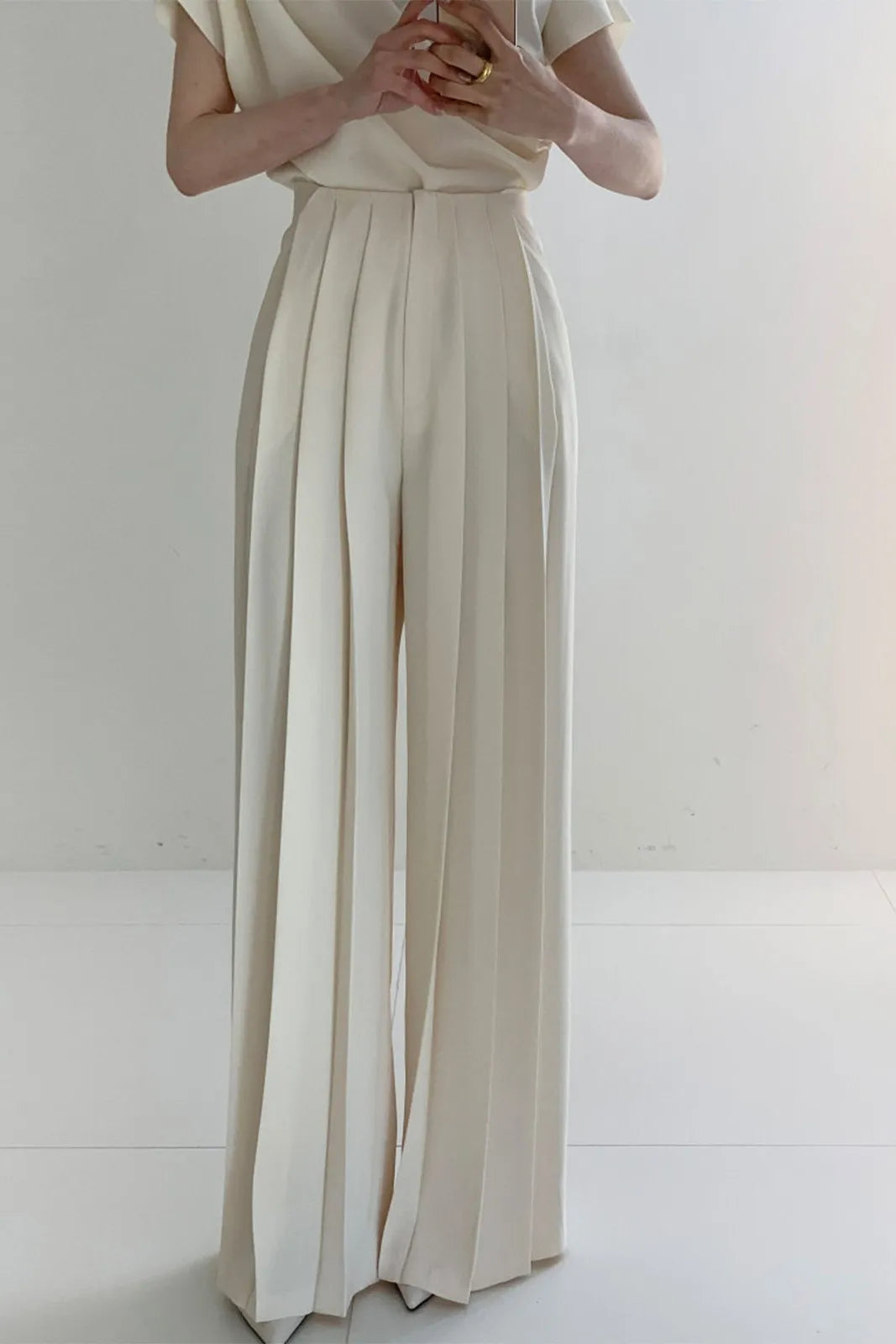 A Vintage Style Pants with Delicate Timeless Details