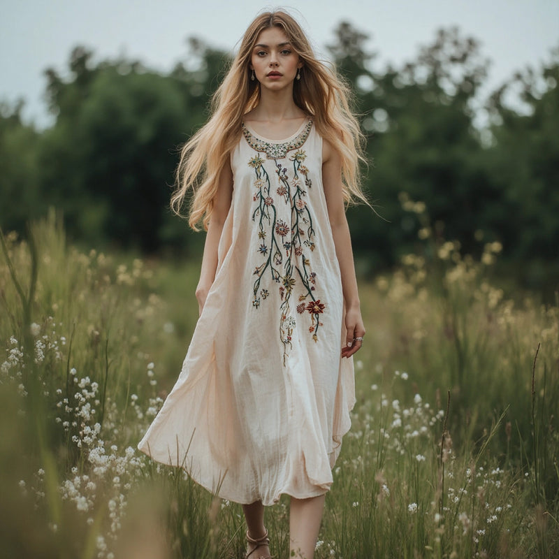 A Vintage Style Dress with Delicate Timeless Details