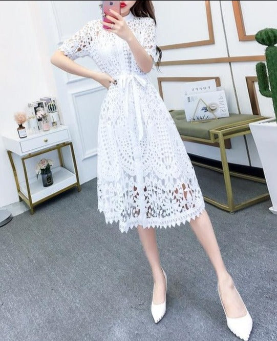 A Vintage Style Dress with Delicate Timeless Details