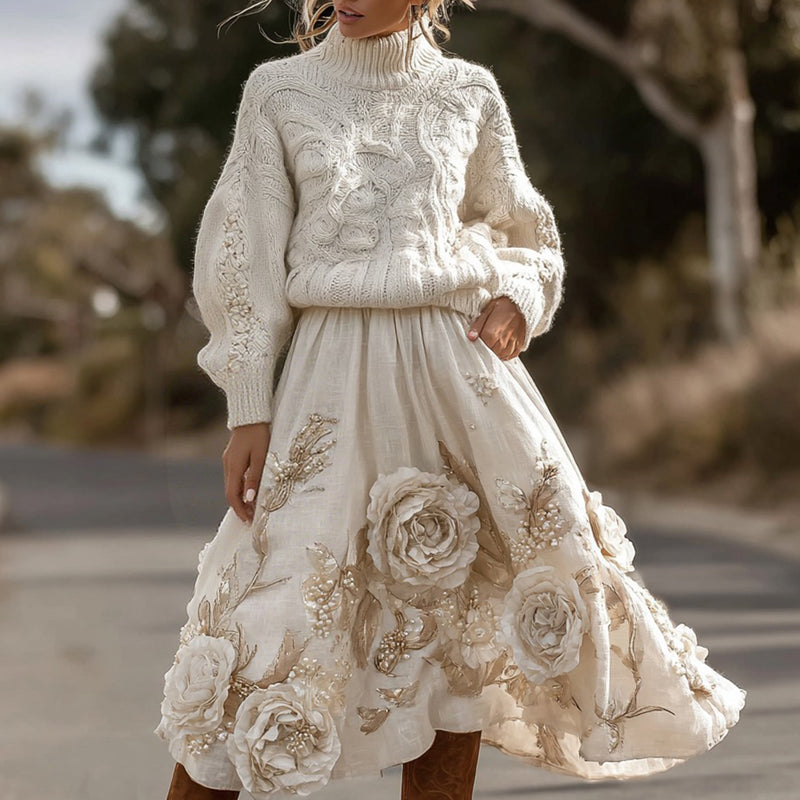 Vintage Inspired Sweater with a Contemporary Edge