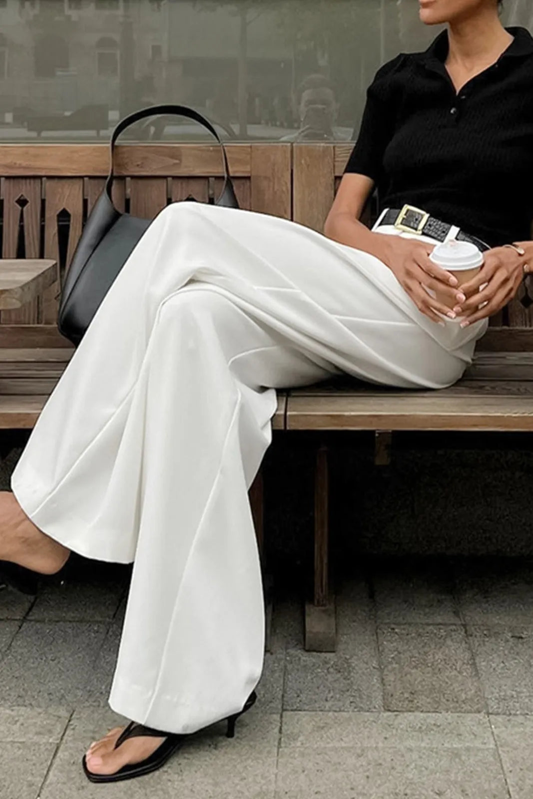 A Vintage Style Pants with Delicate Timeless Details