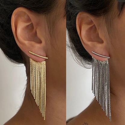 Delicate Artisan Gold Earring