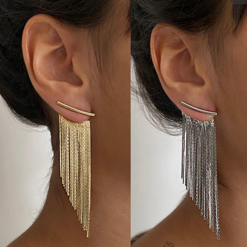 Delicate Artisan Gold Earring