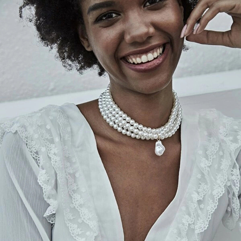 Vintage Handmade Pearl Necklace