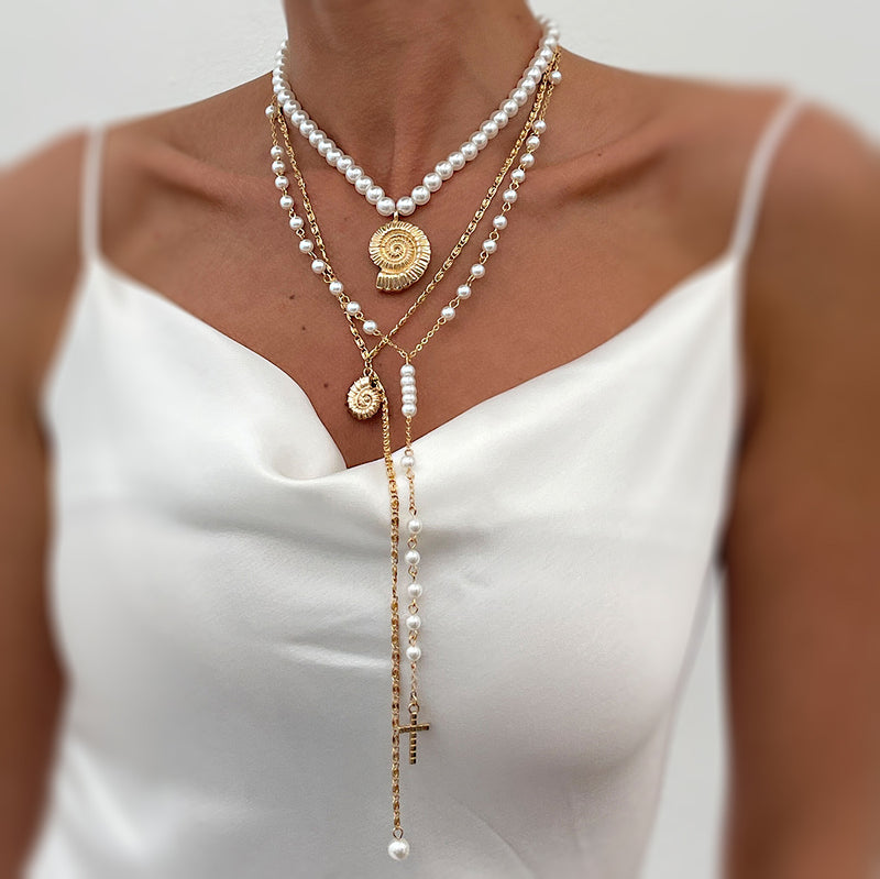 Delicate Artisan Pearl Necklace