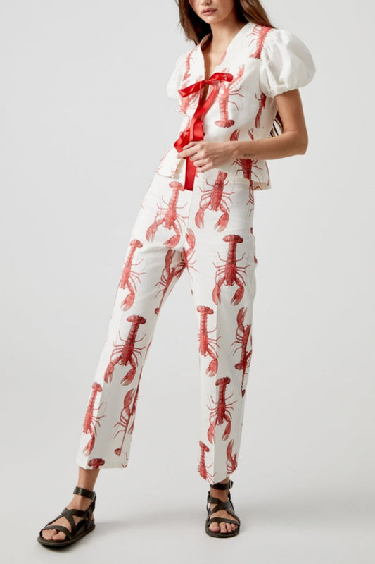 A Vintage Style Pants with Delicate Timeless Details