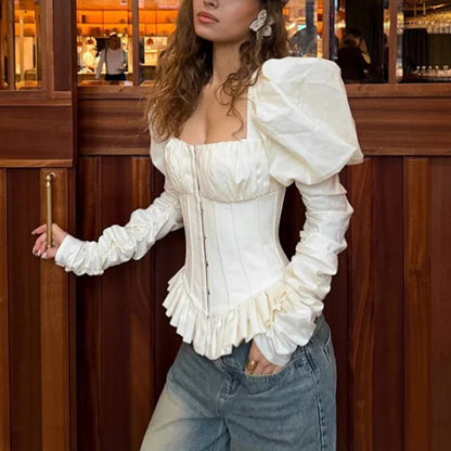 A Vintage Style Top with Delicate Timeless Details
