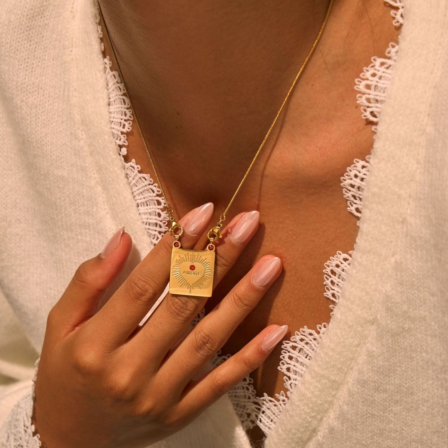 Vintage Handmade Gold Pendant