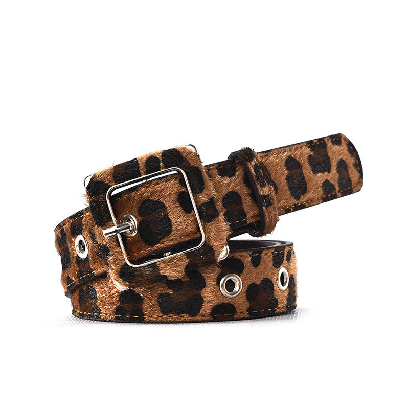 Brown Square Buckle