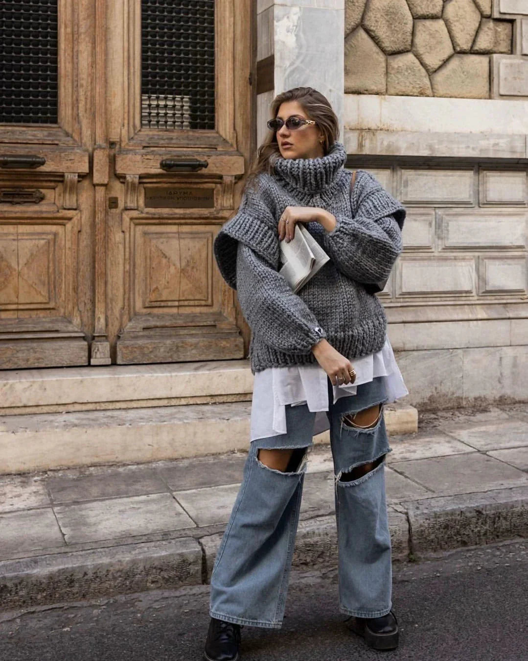 Vintage Inspired Sweater with a Contemporary Edge