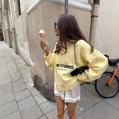 A Vintage Style Sweater with Delicate Timeless Details