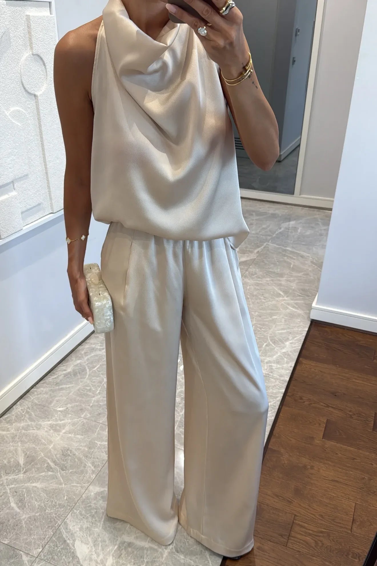 A Vintage Style Pants with Delicate Timeless Details