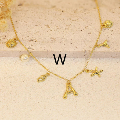 Gold Letter W