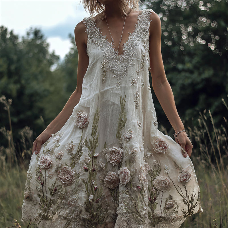 A Vintage Style Dress with Delicate Timeless Details