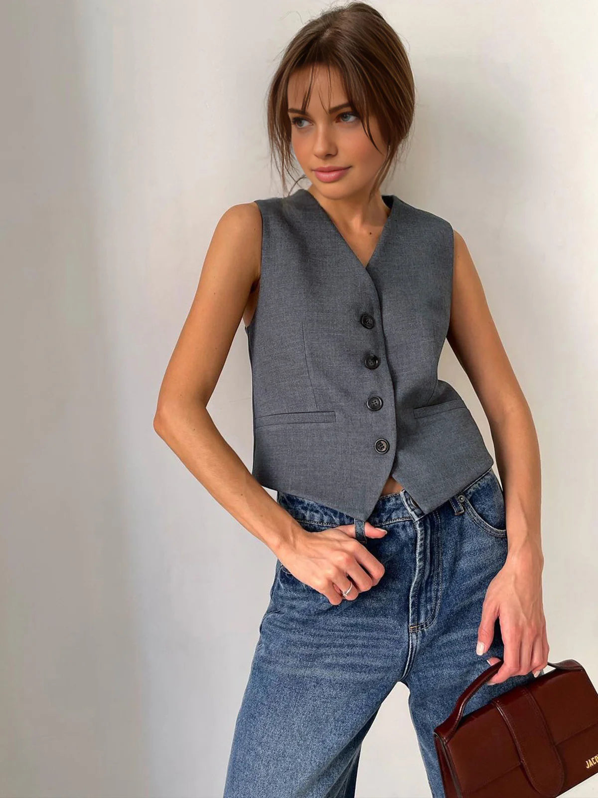 A Vintage Style Pants with Delicate Timeless Details