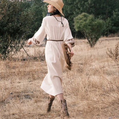 A Vintage Style Dress with Delicate Timeless Details