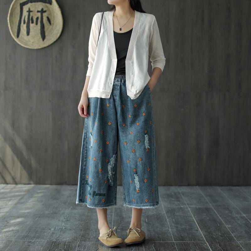 A Vintage Style Pants with Delicate Timeless Details