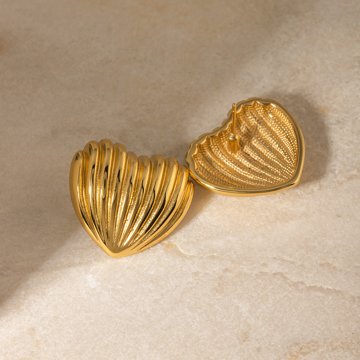 Vintage Handmade Gold Earring