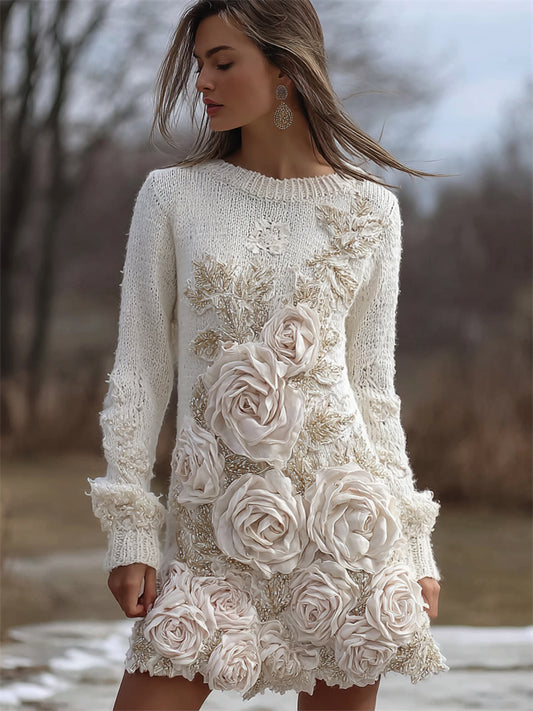 A Vintage Style Sweater with Delicate Timeless Details