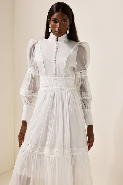 A Vintage Style Dress with Delicate Timeless Details