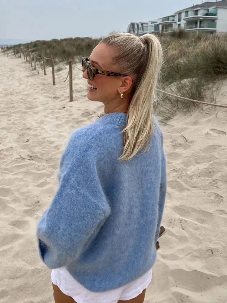 A Vintage Style Sweater with Delicate Timeless Details