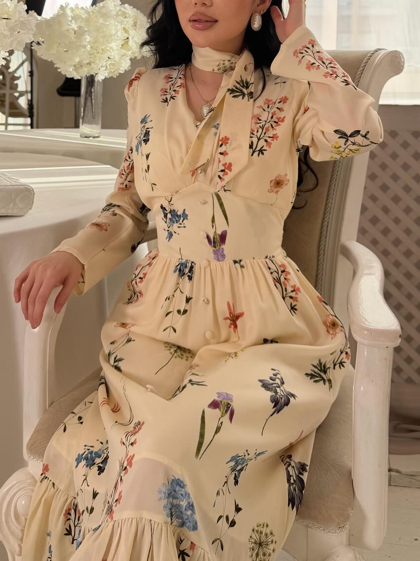 A Vintage Style Dress with Delicate Timeless Details