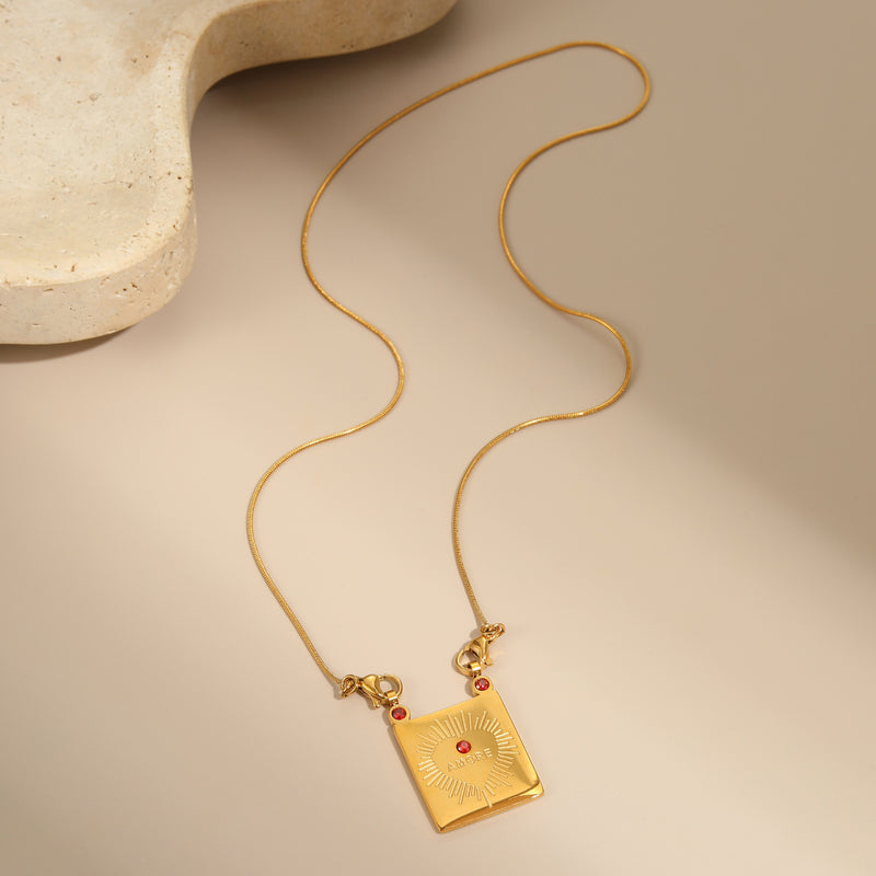 Vintage Handmade Gold Pendant