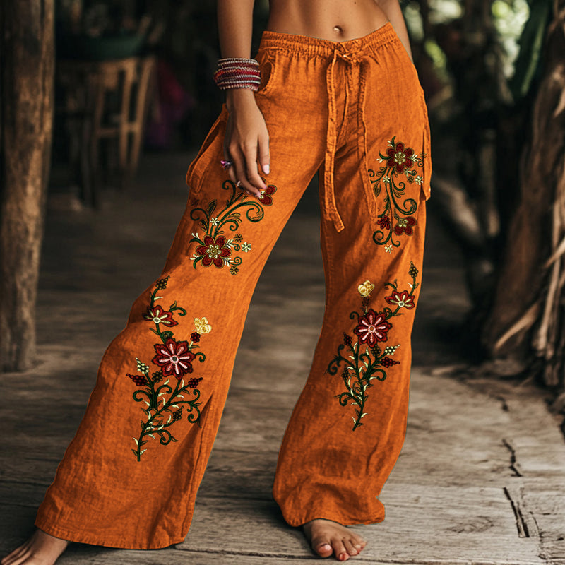 A Vintage Style Pants with Delicate Timeless Details