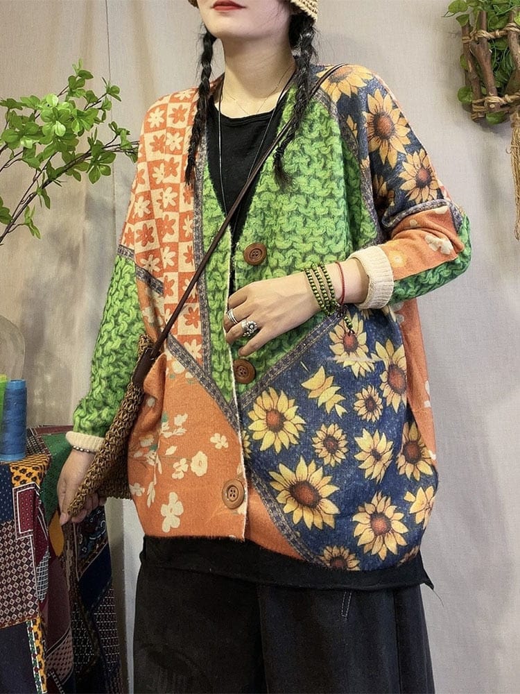 Classic Vintage Cardigan with a Flattering Fit