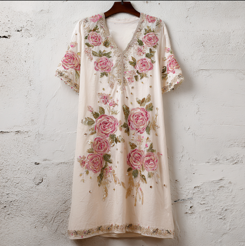 A Vintage Style Dress with Delicate Timeless Details