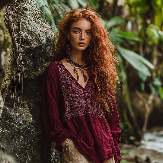 Vintage Inspired Blouse with a Contemporary Edge