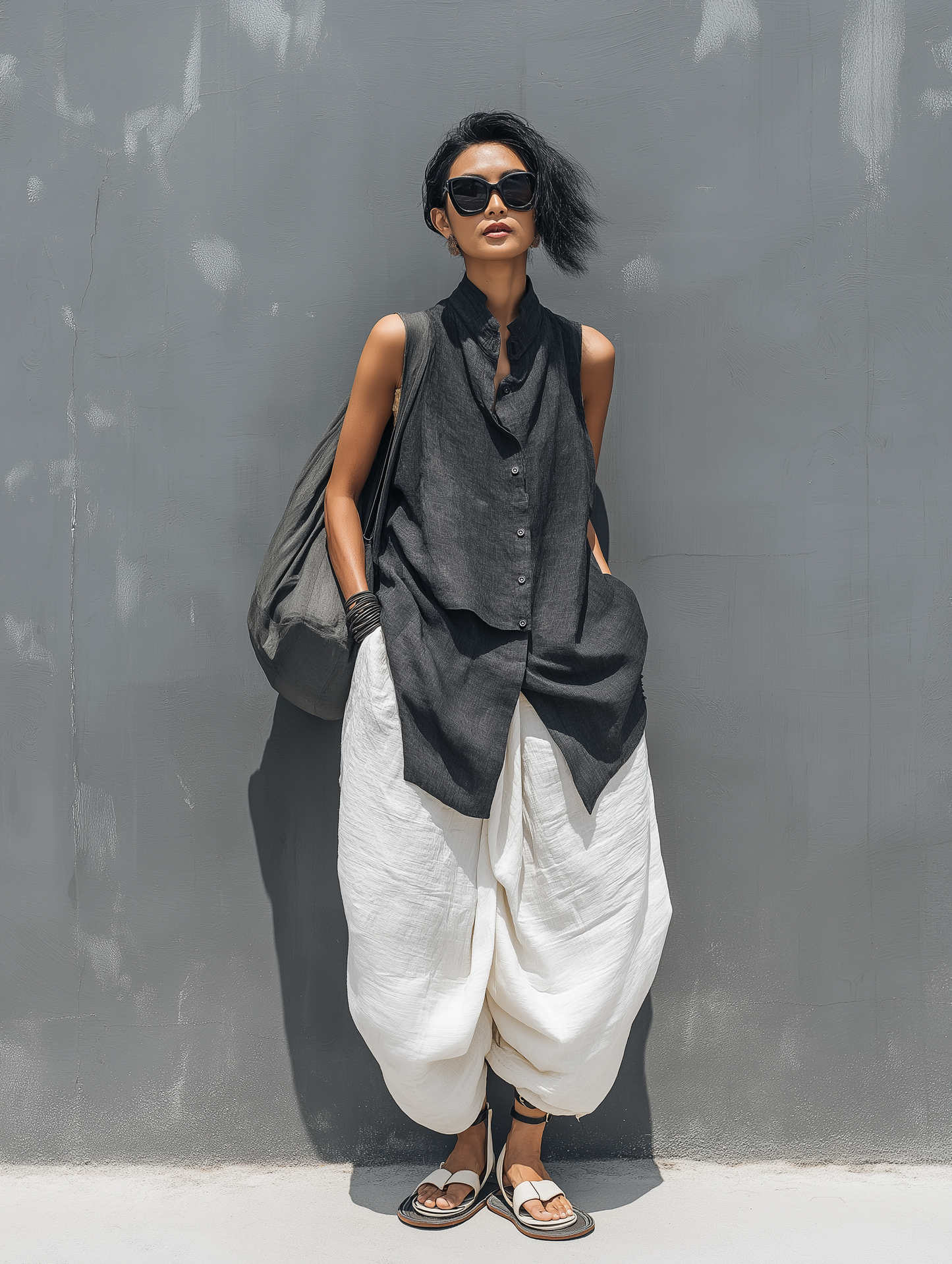 A Vintage Style Trousers with Delicate Timeless Details