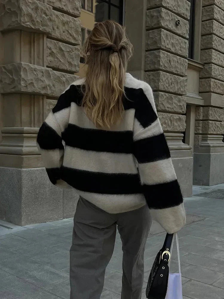 A Vintage Style Sweater with Delicate Timeless Details