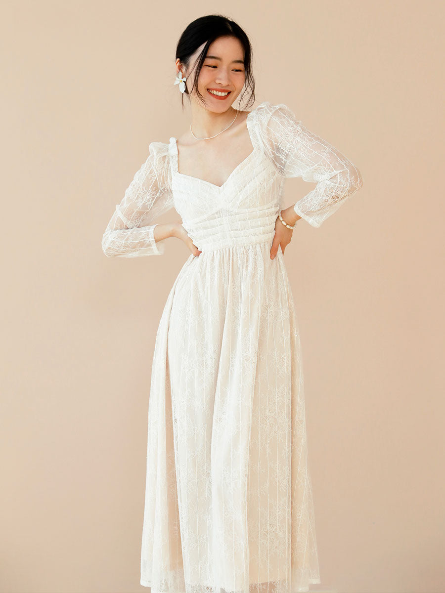 A Vintage Style Dress with Delicate Timeless Details