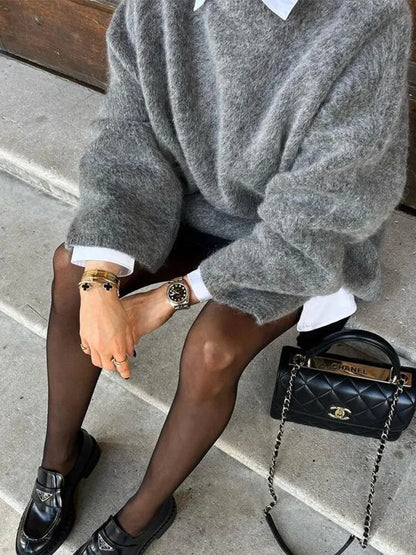 A Vintage Style Sweater with Delicate Timeless Details