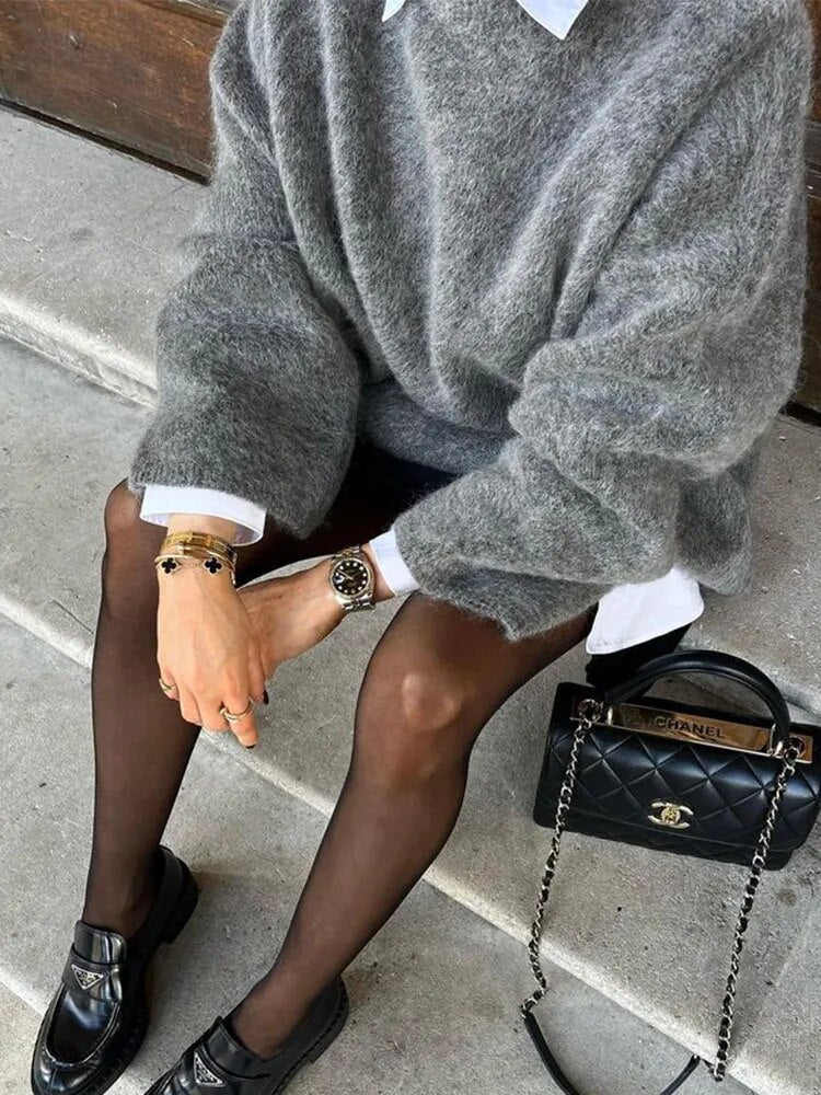 A Vintage Style Sweater with Delicate Timeless Details