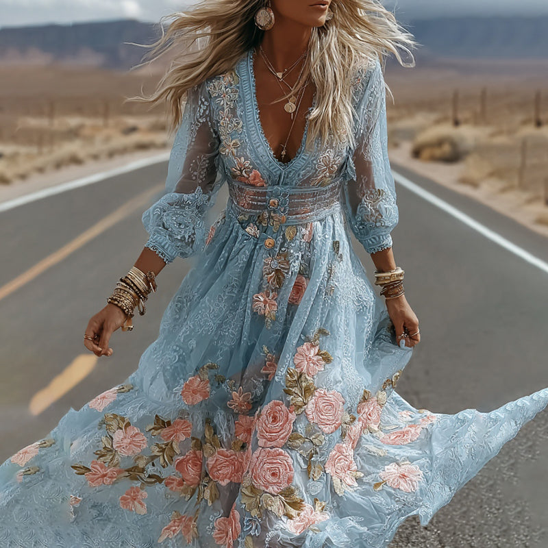 A Vintage Style Dress with Delicate Timeless Details