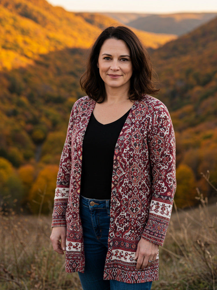A Vintage Style Cardigan with Delicate Timeless Details