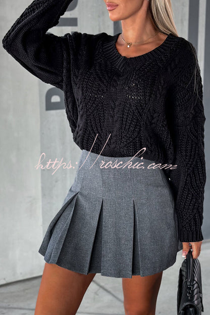 A Vintage Style Sweater with Delicate Timeless Details