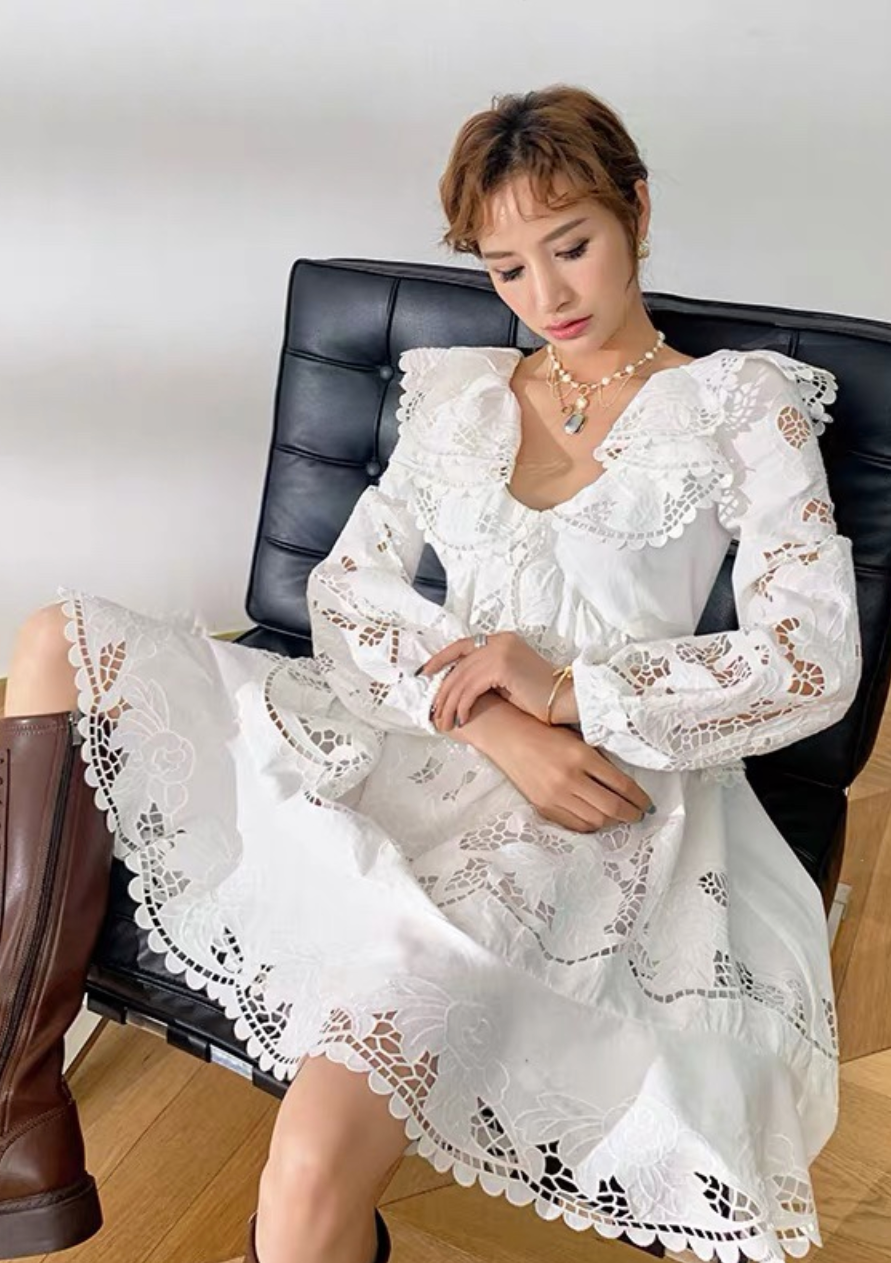 A Vintage Style Dress with Delicate Timeless Details