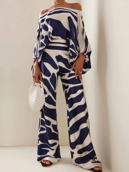 Blue and White