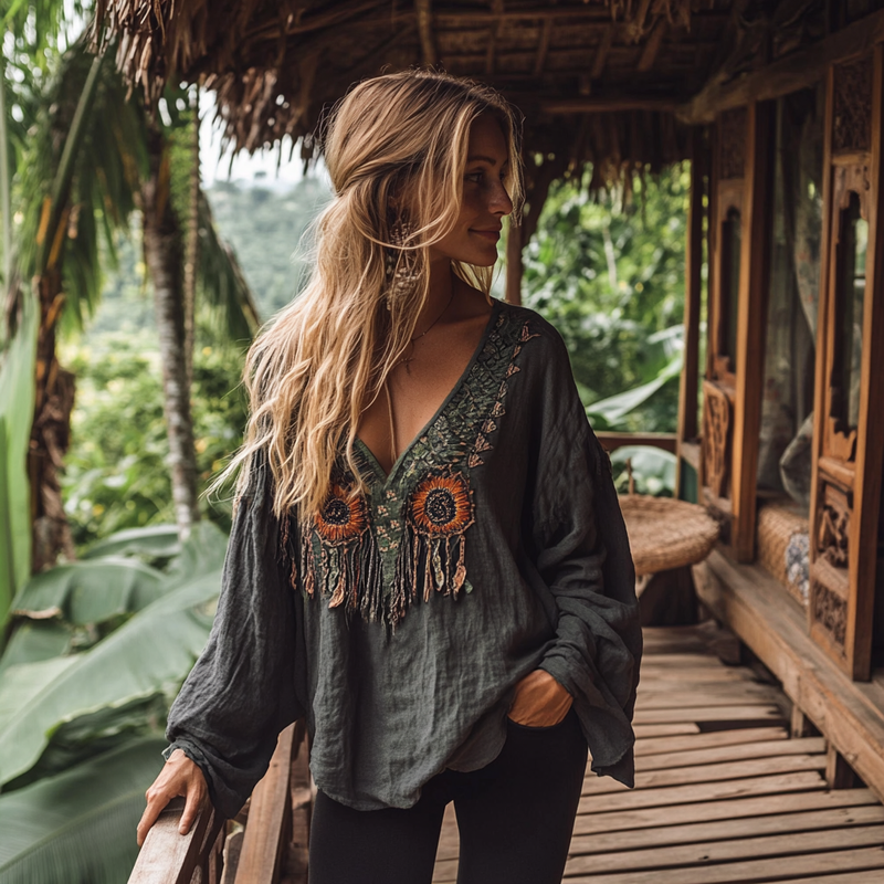 A Vintage Style Blouse with Delicate Timeless Details