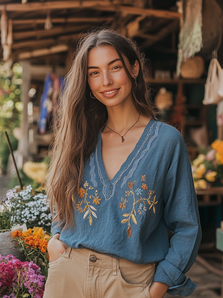 A Vintage Style Shirt with Delicate Timeless Details