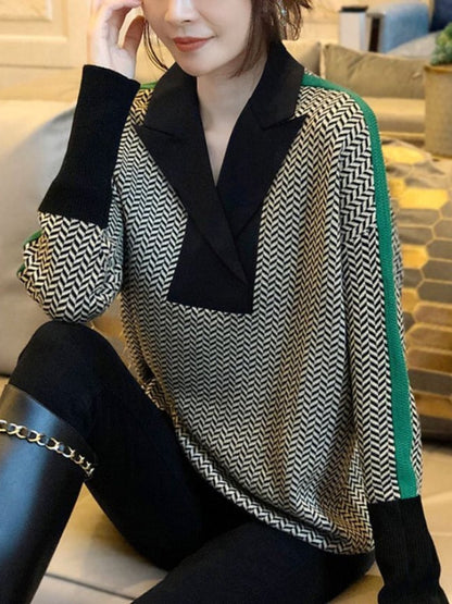 black lapel