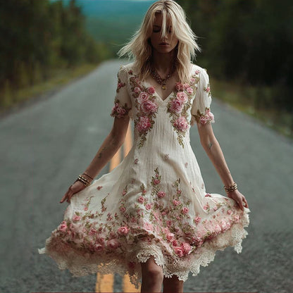 A Vintage Style Dress with Delicate Timeless Details