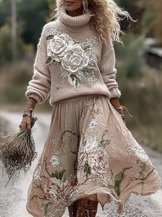 Classic Vintage Sweater with a Flattering Fit