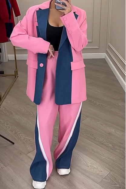 Pink and bule