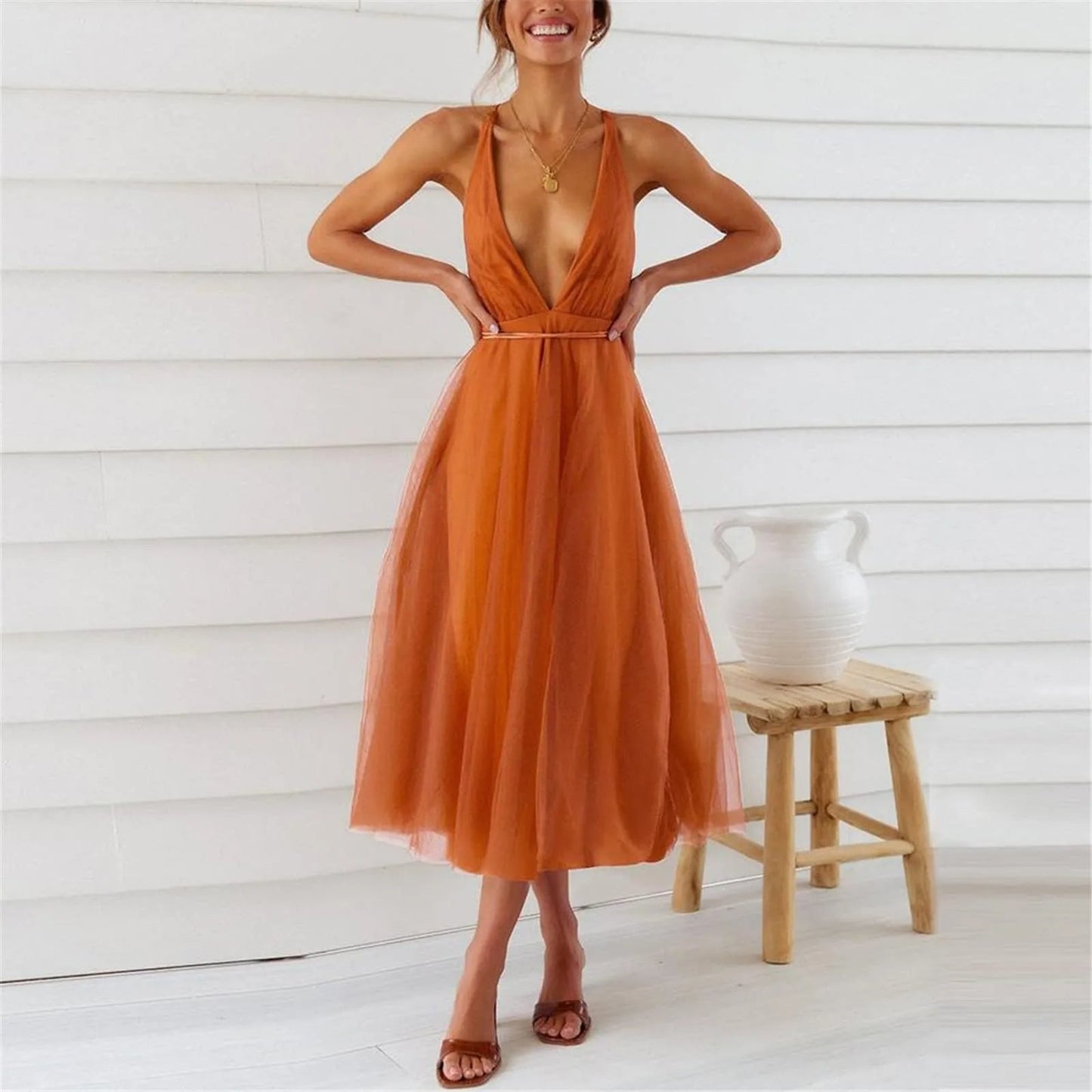 A Vintage Style Dress with Delicate Timeless Details