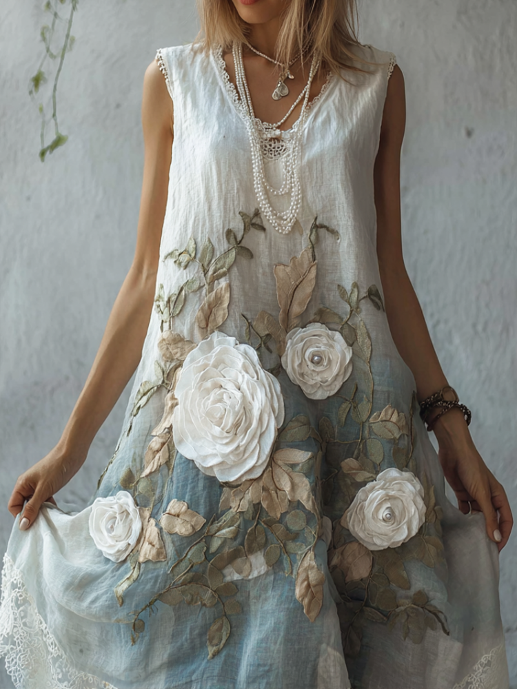 A Vintage Style Dress with Delicate Timeless Details